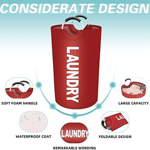 90L Large Laundry Basket, Dirty Clothes Waterproof Laundry Hamper - Image 3