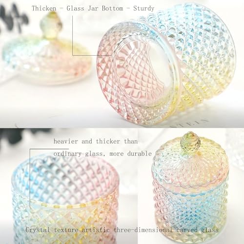 rejomiik 2 Pack Qtip Holder Apothecary Jars - Image 4