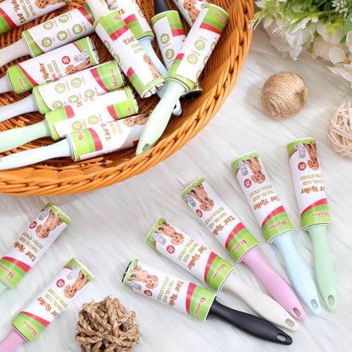 Hushee 24 Pcs Mini Lint Roller for Travel Size, Pet Hair Remover - Image 5