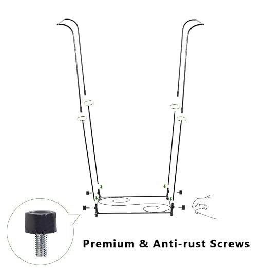 Trash Bag Holder, 30-45 Gallon Metal Garbage Bag Holder | Portable Leaf Bag - Image 4