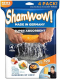 ShamWow Shammy Cloth 4-Pack, Super Absorbent Chamois Towel by Shamwow