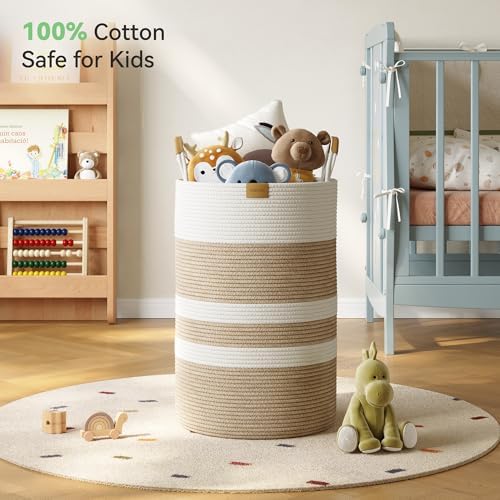 Nunsino 75L Striped Laundry Hamper - Image 3