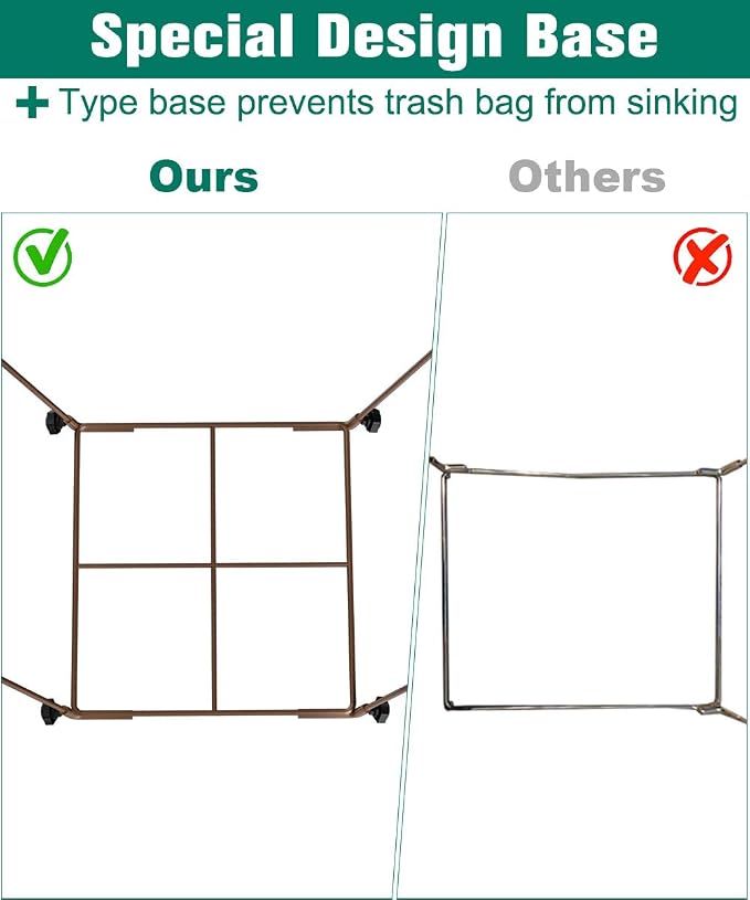 Outdoor Garden Trash Bag Holder Stand, Lawn Leaf Bag Holder - Image 3