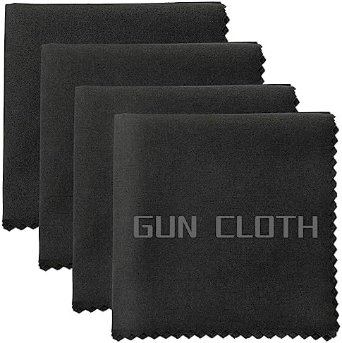 4 Pack Microfiber Gun Cleaning Cloth, Reusable Microsuede Cleaning/Polishing by Miaozhun