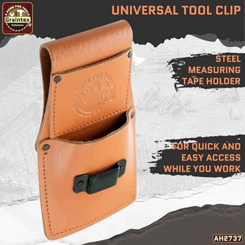 Graintex Ambassador Series Measuring Tape Holder Top Grain Leather, Measuring - Image 4
