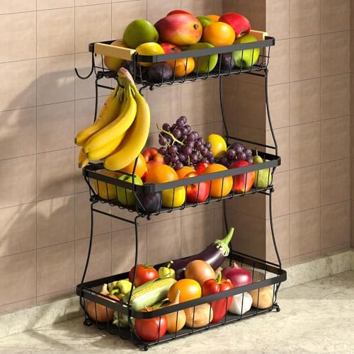 Sevenblue 3-Tier Fruit Basket by Sevenblue