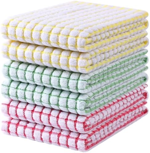 Mordimy Cotton 6 Pack Terry Kitchen Towels, 16 x 25 Inches by Mordimy