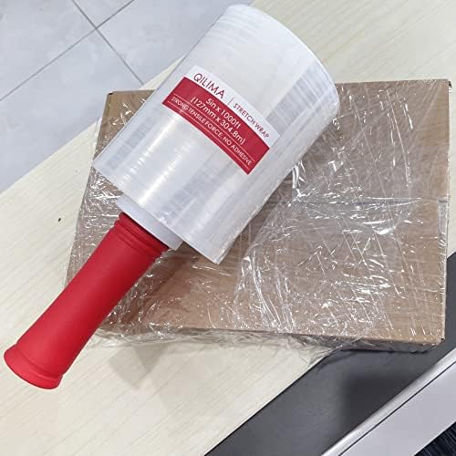 QILIMA Mini Clear Industrial Stretch Wrap Film, 80 Gauge Thick Cling Plastic - Image 3