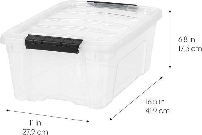 IRIS USA 6-Pack 13 Quart Storage Bins - Image 3