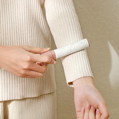Compact Lint Roller with Cover and Refills Travel Size Pet Hair Remover - Image 3