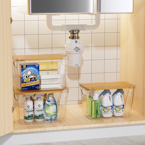 Delamu 3 Pack Trash Bag Dispenser, Stackable Garbage Bag Holder - Image 3