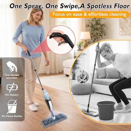 Spray Mop for Floor Cleaning: Microfiber Wet Dry Mops - Image 6