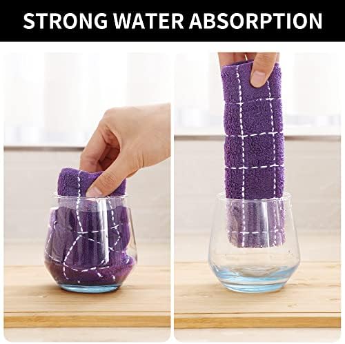 Homaxy 100% Cotton Terry Kitchen Towels, 4 Pack - Image 3
