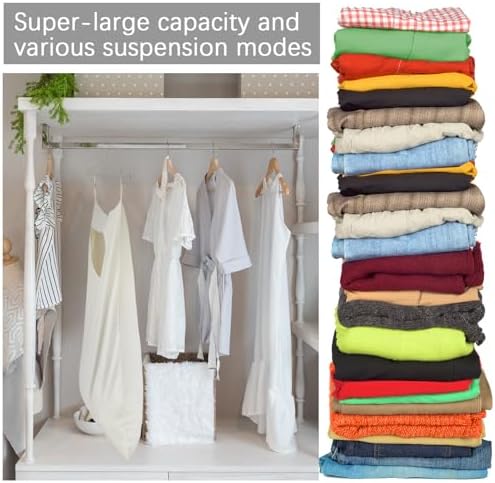 2 Pcs Large Hanging Laundry Hamper Bag 28 x 35 in Over The Door Hamper Space - Image 4
