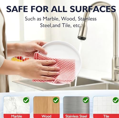 60Pack Disposable Dish Cloths for Kitchen, 13.8x15.7 Cleaning Wipes - Image 4