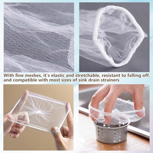 300 Filter Net Bags for Sink Drain Strainer - Image 5