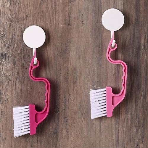 Slick- Window Track Cleaning Brush, 3 Pack, Shades of Pink, Ergonomic Handle - Image 7