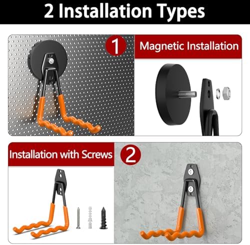 3-H Heavy Duty Magnetic Hooks, Large Magnet Hooks 3.5 inch Base, 2 Pack - Image 6