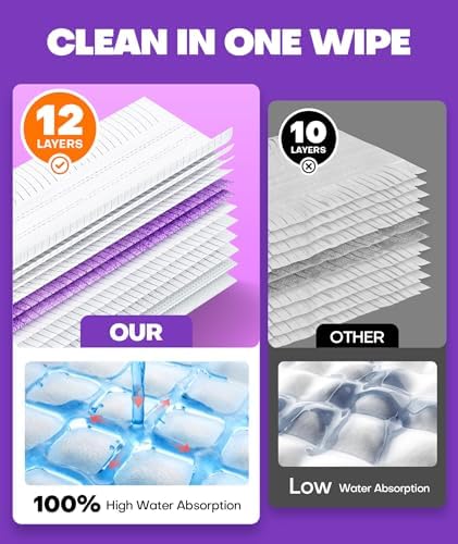 5X Cleaning Power Mop Refills for Swiffer Power Mop, 500+ Strips Multi-Surface - Image 3