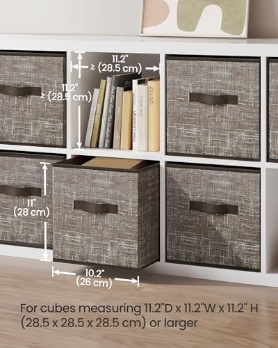 SONGMICS Storage Cubes, 11-Inch Foldable Closet Organizers - Image 3