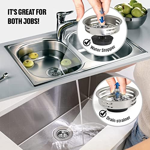 HIGHCRAFT 9843-2 Stainless Steel Kitchen Sink Strainer Basket Replacement - Image 5