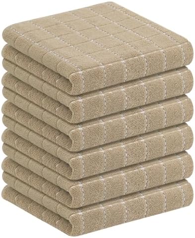 Homaxy 100% Cotton Terry Kitchen Towels, 6 Pack by Homaxy