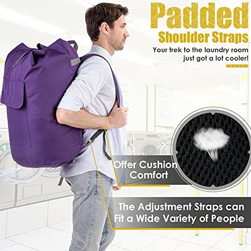 Backpack Laundry Bag, 115L Heavy Duty Extra Large College Laundry Backpack - Image 4