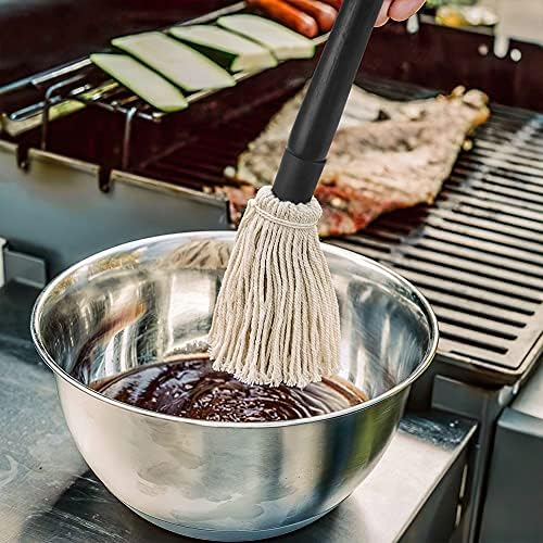 YFWOOD 18 Inch Grill Basting Brush BBQ Mop Sauce Brush Wooden Long Handle - Image 5