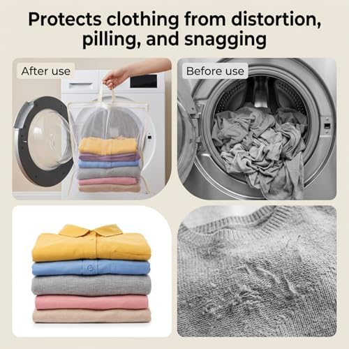 2 Pcs Mesh Laundry Bags for Washing Machine, Wash Bag for Clothes - Image 7