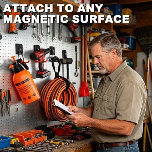 ULIBERMAGNET Heavy Duty Magnetic Hooks, 4 Pack Strong Extra Large Magnet Hook - Image 5