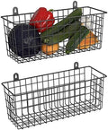 MaraFansie Wire Basket 2-Pack Hanging Wall Organizer Cabinet Storage Basket by MakeStorageMoreFun