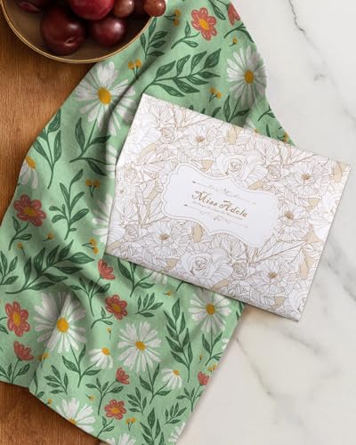 Miss Adola Flour Sack Kitchen Towels Set of 2, Fresh Daisy - Image 6