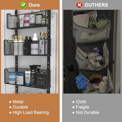 VyGrow Over The Door Organizer, 8-tier Metal Door Organizer Hanging - Image 5