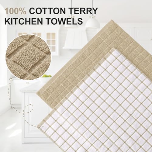 Homaxy Large Premium Cotton Kitchen Towels 16"x 28", 4 Pack - Image 2