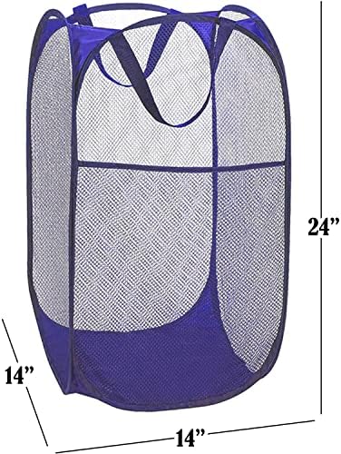 BATTOO Deluxe Strong Mesh Pop up Laundry Hamper Basket - Image 2