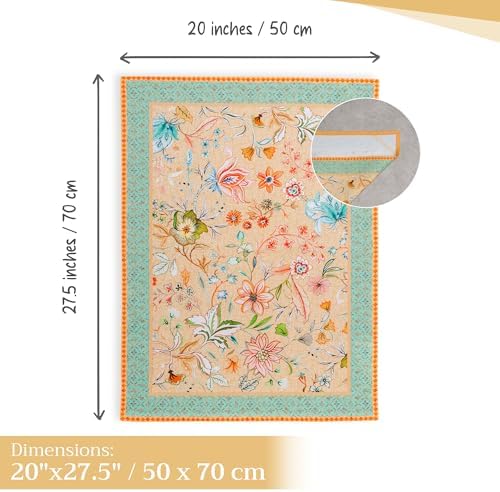 Maison d' Hermine Kitchen Towels Set of 3 Reusable 100% Cotton 27.50" x 20" - Image 4