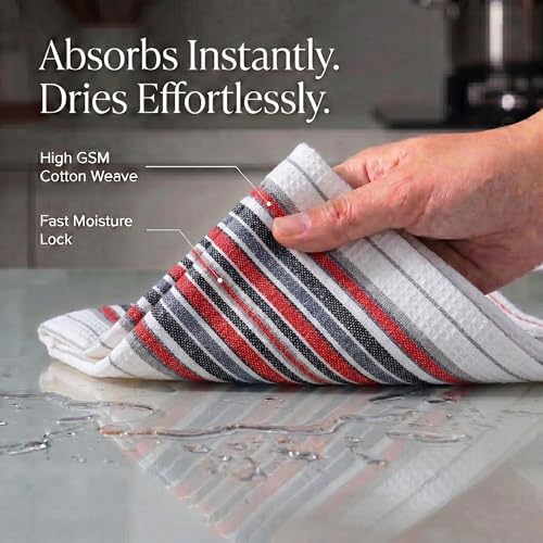 Urban Villa Kitchen Towels Cotton Dish Towels 20”x30” White - Image 2