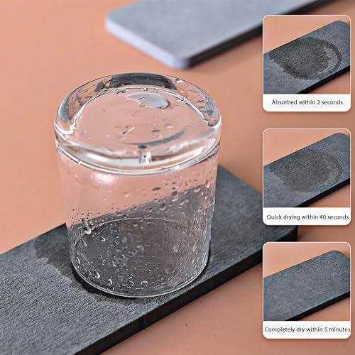 NiuYichee 2Pcs Stone Soap Trays Water Absorbing Diatomite Coaster - Image 4