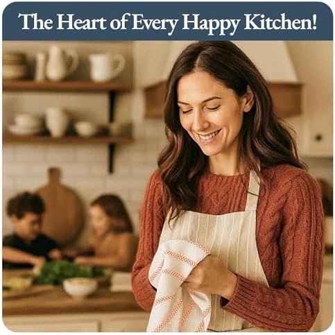 LANE LINEN Kitchen Towels Set – Pack of 6 Cotton Dish Towels, Absorbent & - Image 6