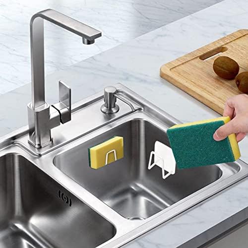 Sponge Holder for Kitchen Sink Caddy, Strong Adhesive Sponge Holder for Sink - Image 2