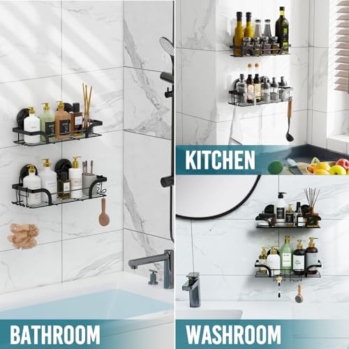 TAILI Shower Caddy Suction Cup 2 Pack, Heavy Duty Bathroom Basket - Image 6