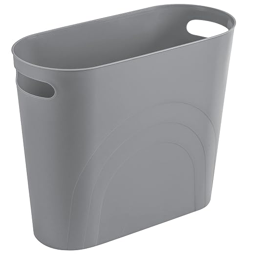 rejomiik Small Bathroom Trash Can, 3.5 Gallon Slim Garbage Can, Office and by rejomiik