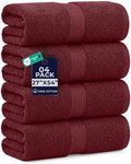 DAN RIVER 600 GSM Cotton Large Bath Towels Set of 4, 27 x 54 Inches by DanRiver