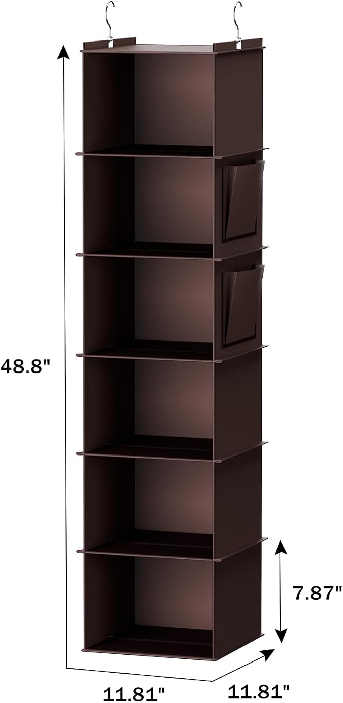 YOUDENOVA Hanging Closet Organizer and Storage, Clothes Organizer - Image 3