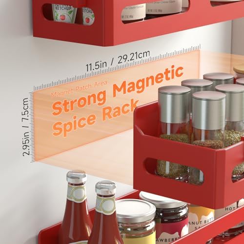 Sevenblue 4-Pack Magnetic Spice Rack - Image 2