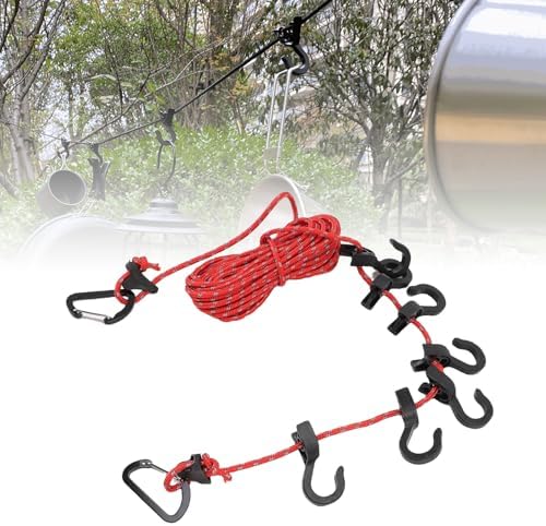 Portable Travel Clothesline 16.4ft Windproof Laundry Drying Rope - Image 2