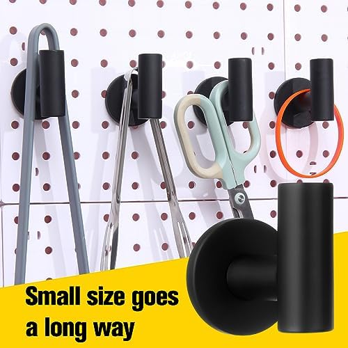 Therwen Black Magnetic Hooks Heavy Duty Coat Hooks Magnetic Hanger - Image 5