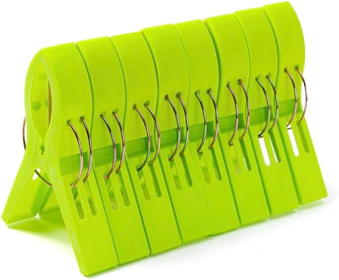 JABINCO Beach Towel Clips 8 Pack Large Chair Clips by HONGYUTAI