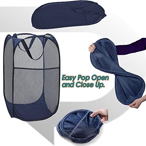 BATTOO Deluxe Strong Mesh Pop up Laundry Hamper Basket - Image 4