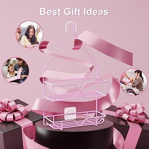 TreeLen Pink Shower Caddy Over Shower Head, Gift - Image 7